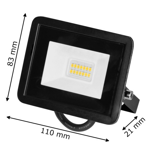 Halogénové reflektorové LED svietidlo 10W 850lm Neutrálny svetlomet 4000K IP65