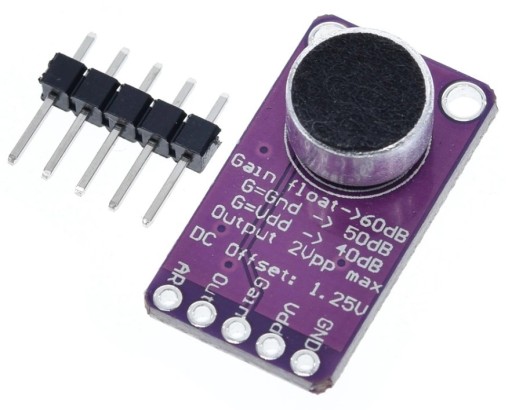 Modul s elektretovým mikrofónom a zosilňovačom