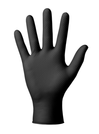 GoGrip NITRILOVÉ RUKAVICE čierne - XL 20 ks.