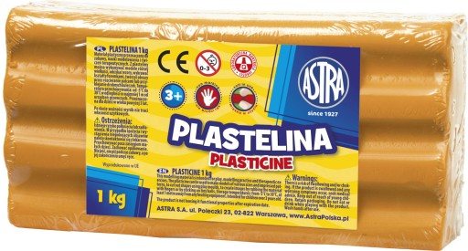 ASTRA plastelína oranžová 1kg