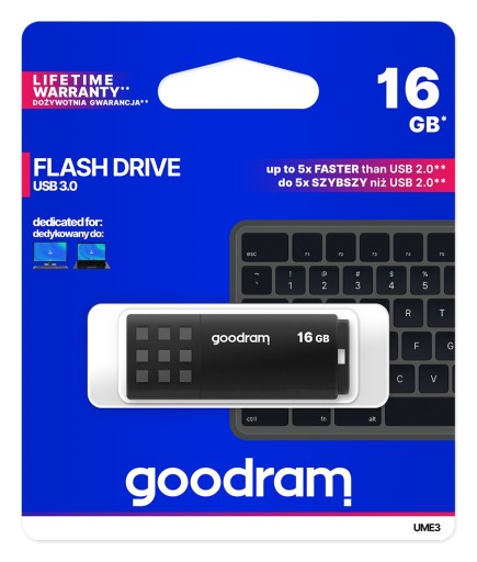 GOODRAM 16 GB UME 3 čierna (UME3-0160K0R11)