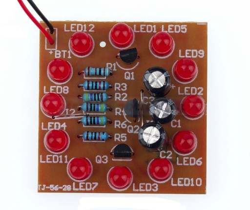 Vírivé LED svetlo - elektrifikované svetlo na inštaláciu