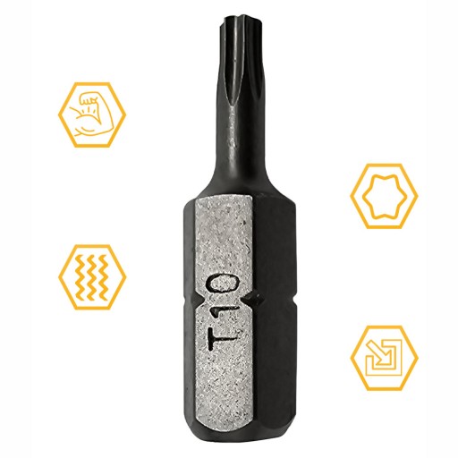 BIT DO SKRUTKOVAČOV TX 10 25mm STAR TORX COBIT 1ks