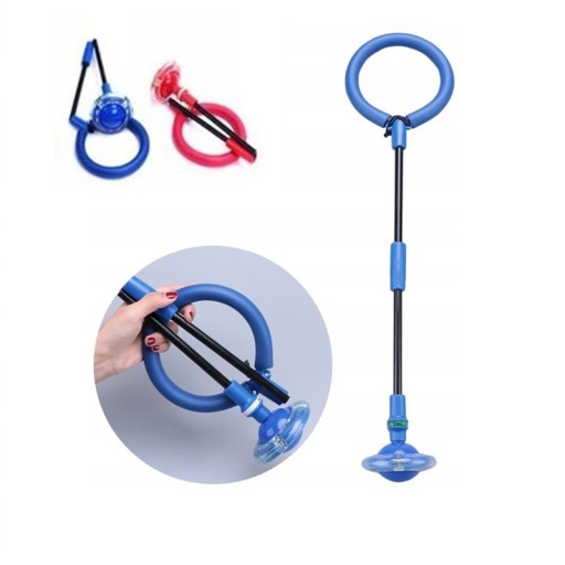 Švihadlo na nohy Hula hoop so svietiacim krúžkom, skladacie