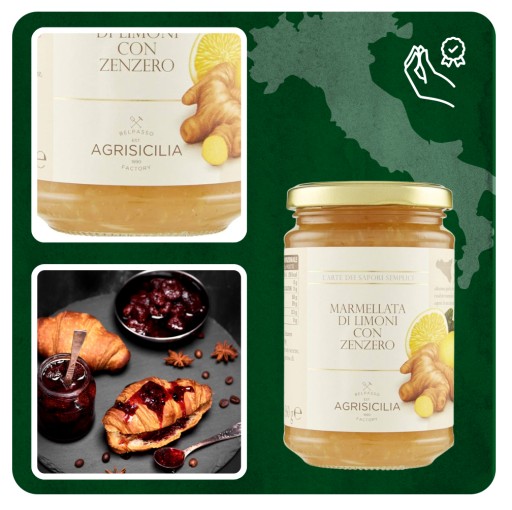 Agrisicilia citrónová marmeláda so zázvorom 360 g