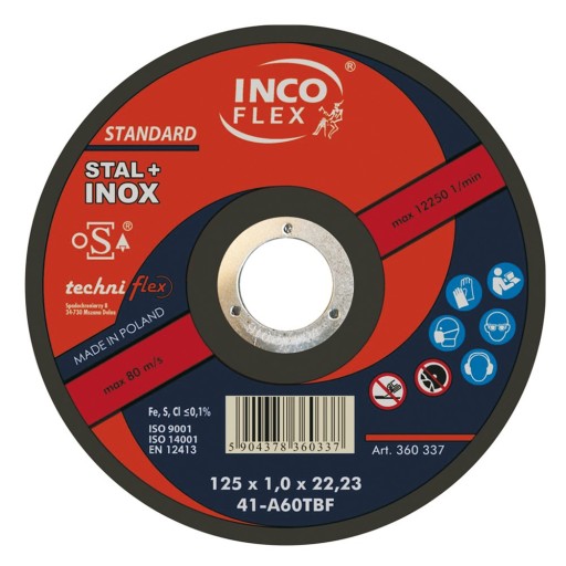 Rezný kotúč 125x1,0 - INCOFlex Metal + INOX