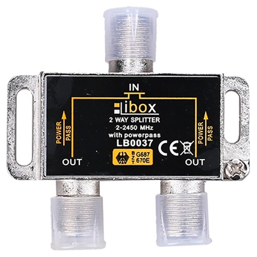 ANTÉNNY ROZDELAČ PRE 2 + F 6,8mm ZÁSTRČKY