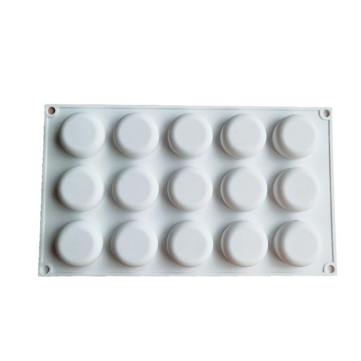 Silikónová forma na mydlo 15x Cylinder Circle MF-419