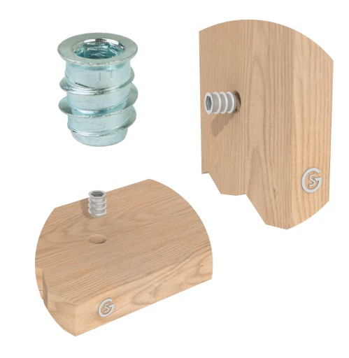 10x M5 x 12 mm nástrčná vložka, nábytková vložka do dreva, s imbusovým kľúčom 5