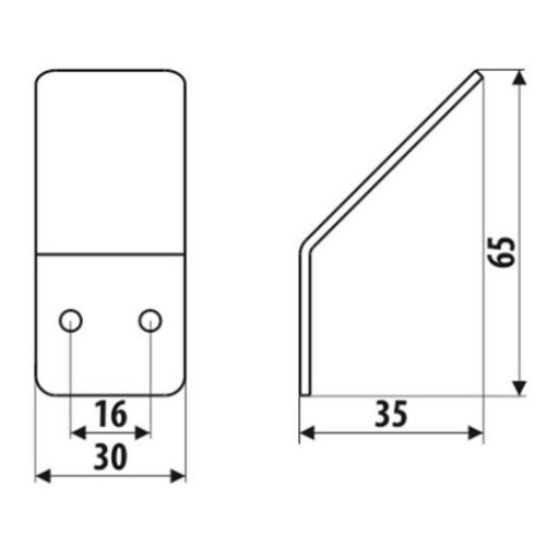 Nábytkový vešiak LOFT jeden, MAT BLACK WS04