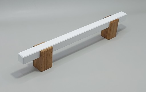 Nábytková úchytka Railing Matt White, dĺžka 198, priemer 128mm
