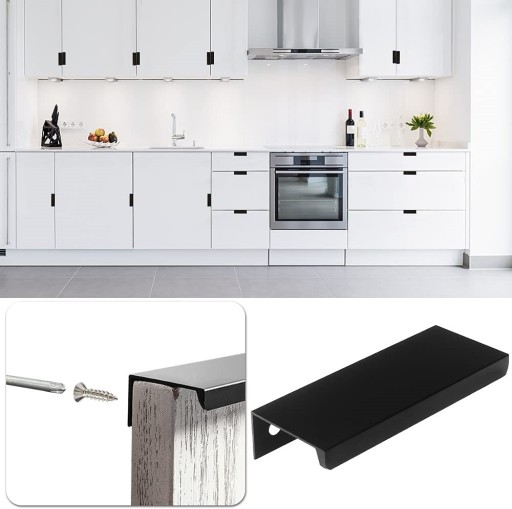HRANA MATNÁ ČIERNA ÚCHYTKA NÁBYTKOV LOFT 230 mm
