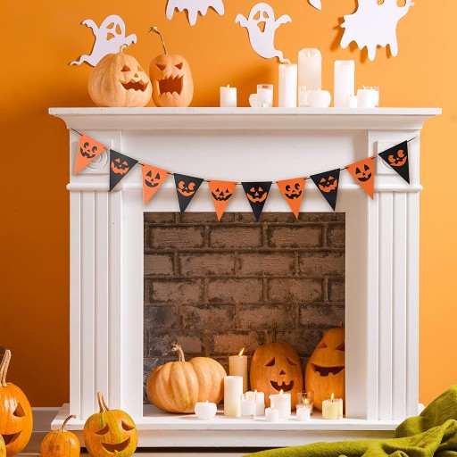 HALLOWEENSKÉ VENCICE S BALÓNMI VEĽKÁ DEKORÁCIA