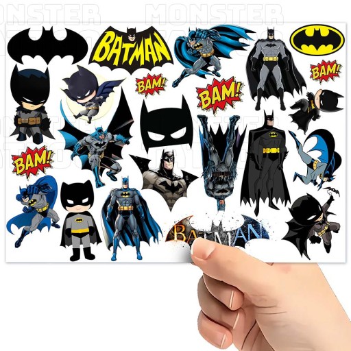 UMÝVAJÚCE DOČASNÉ TETOVANIE PRE DETI DETSKÝ BATMAN ORIGINÁLNE DIZAJNY