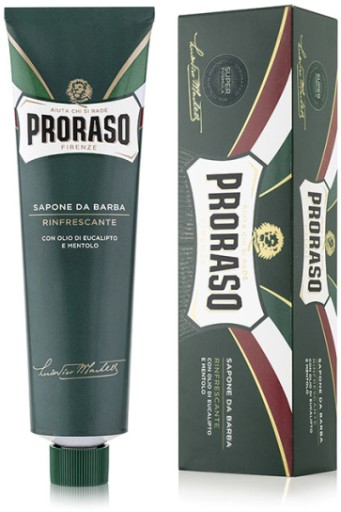 Proraso mydlo na holenie v tube, zelená séria - Eucalyptus