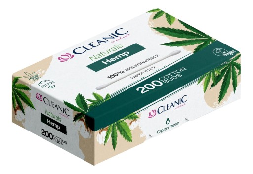 Cleanic Naturals Konopné vatové tyčinky 200 ks.