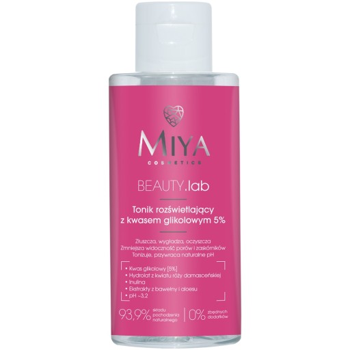 Miya BEAUTY.lab Rozjasňujúce tonikum s kyselinou glykolovou 5% 150ml
