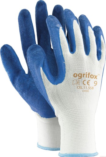 PRACOVNÉ/ZÁHRADNÉ RUKAVICE Ogrifox OX-LATEKS WN9