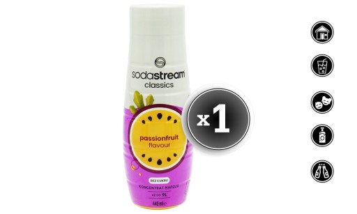 SODASTREAM PASSIONFRUIT SIRUPOVÝ KONCENTRÁT 9L NÁPOJ SO 440ml