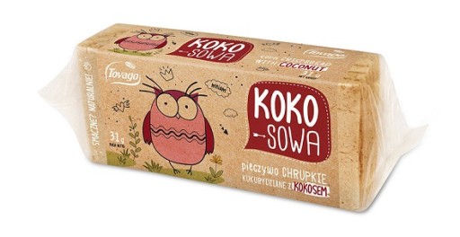 Kukuričný chrumkavý chlieb s kokosom 31g Tovago