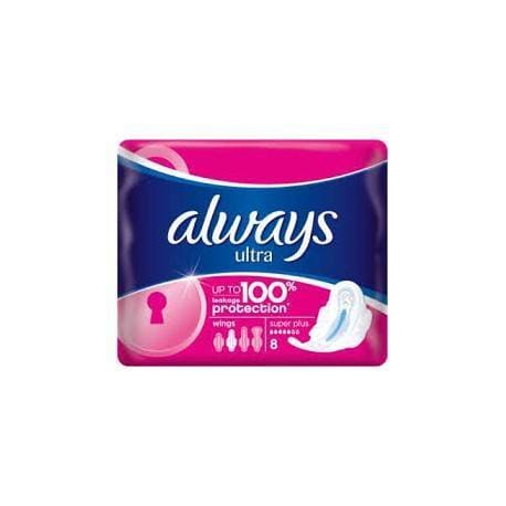 Hygienické vložky, Always Ultra Super Plus, 8 ks