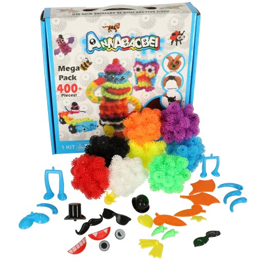 Čiapky na suchý zips, bloky, farebné loptičky, kreatívne, 436 prvkov