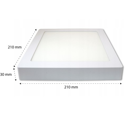 POVRCHOVÁ LED PANEL 18W SQUARE stropná lampa