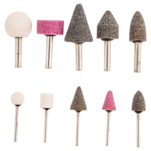 Sada brúsnych kameňov 10 kusov, 6 a 3 mm