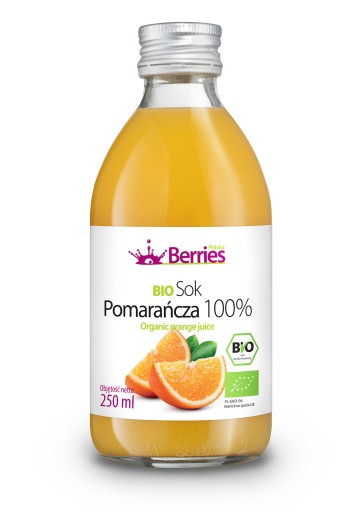 BIO Pomarančový džús 100% pomaranč BIO ekologický pomarančový džús 250ml