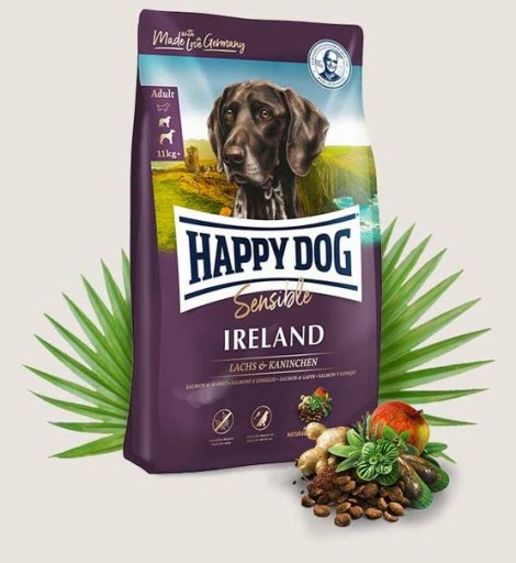 Happy Dog Supreme Ireland králik losos 300g+ ZDARMA
