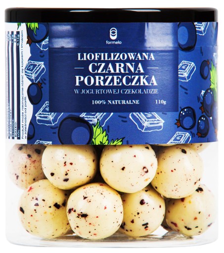 FORMELO MRAZOM SUŠENÉ ČIERNE ríbezle V ČOKOLÁDE JOGURT 110G