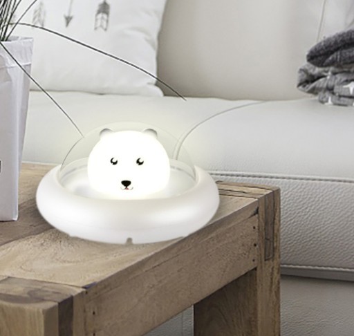BEZDRÔTOVÁ Silikónová Soft LED nočná lampa pre DETI DARČEK MEDVÍDIKA