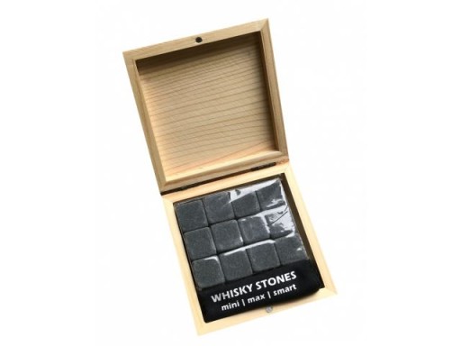 ICE STONES WHISKEY kocky Drevené balenie 12 kusov Whisky SET