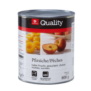 Tgq Broskyne Ovocné polovice v sirupe 800G