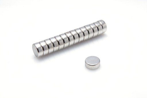 Cylindrický neodymový magnet MW 10x4 N38, sada 10 kusov