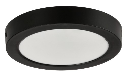 LED stropné svietidlo prisadené na povrch 18W 1980lm 4000K neutrálne čierne okrúhle