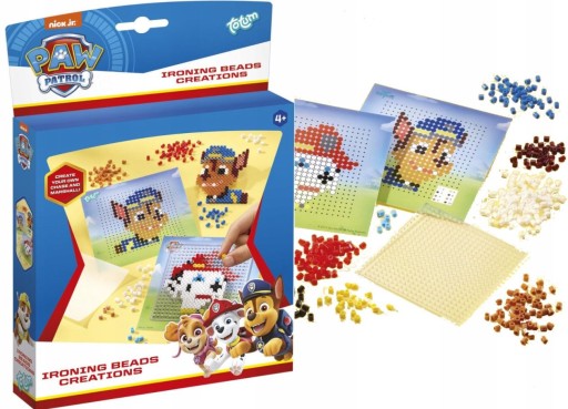 Nažehľovacie korálky Nažehľovacie žehličky Paw Patrol Chase Marshall