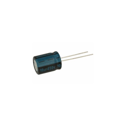 Kondenzátor 10uF/450V elektrolyt 105°C 10/450 / 38563