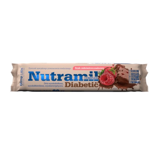 OLIMP NUTRAMIL DIABETICKÁ ČOKOLÁDOVO-MALINOVÁ TYČINKA