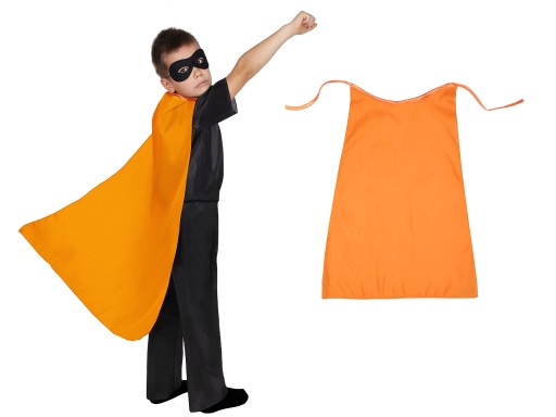 KOSTÝM CAPEA SUPERHRDINA ORANŽOVÁ 75cm
