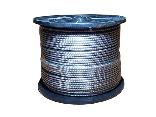 Oceľové galvanizované lano z PVC - rozmer 5.0