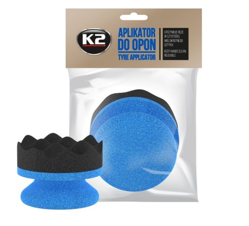 K2 SPONGE APLIKÁTOR NA PNEUMATIKY A PLASTOVÉ ÚPRAVY