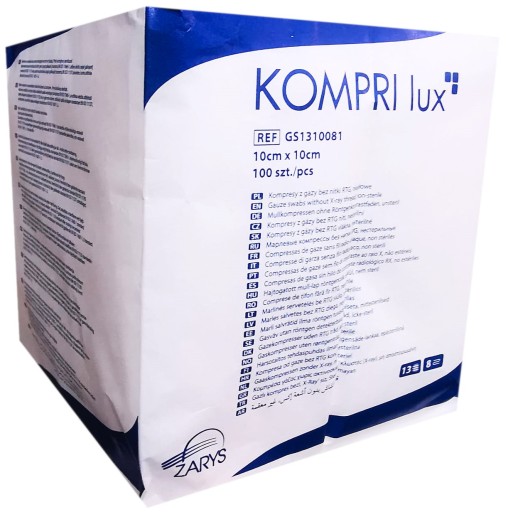 OBRYS - KOMPRI lux - 10 x 10cm 100 ks - 13n 8w - nesteril
