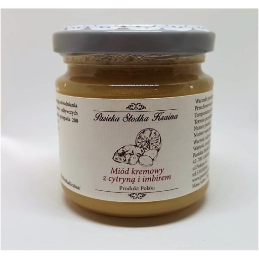 Medová smotana s citrónom a zázvorom 250g