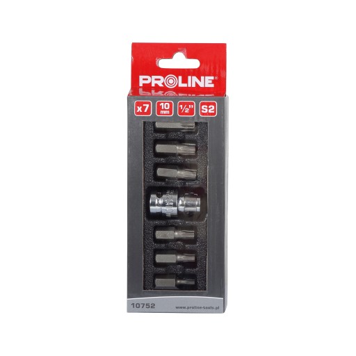 TORX sada bezpečnostných bitov T20-T55, 7 ks, S2 PROLINE (10752)