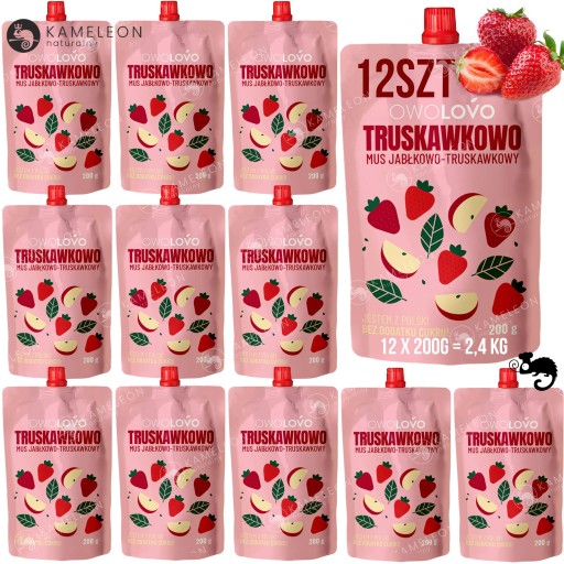 OWOLOVO ovocie bez cukru JAHODA - JABLKO JAHODA 200g