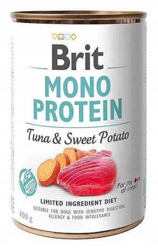 BRIT Mono Proteínový tuniak so sladkými zemiakmi 400g
