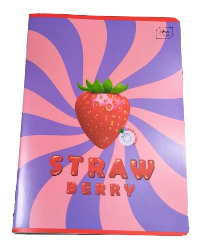 STRAWBERRY A5 štvorčekový zošit vôní, 32 listov