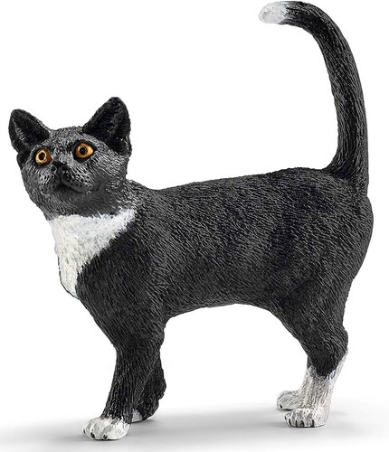 SCHLEICH STOJAJÚCE MAČIATKO ČIERNO-BIELY ZBERATEĽSKÉ ZVIERATKÁ