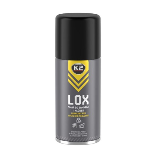 K2 LOX MAZACÍ OLEJ NA ÚDRŽBU ZÁMKOV, VISNÝCH ZÁMKOV, VLOŽIEK, VODÍTEK, PÁNTOV